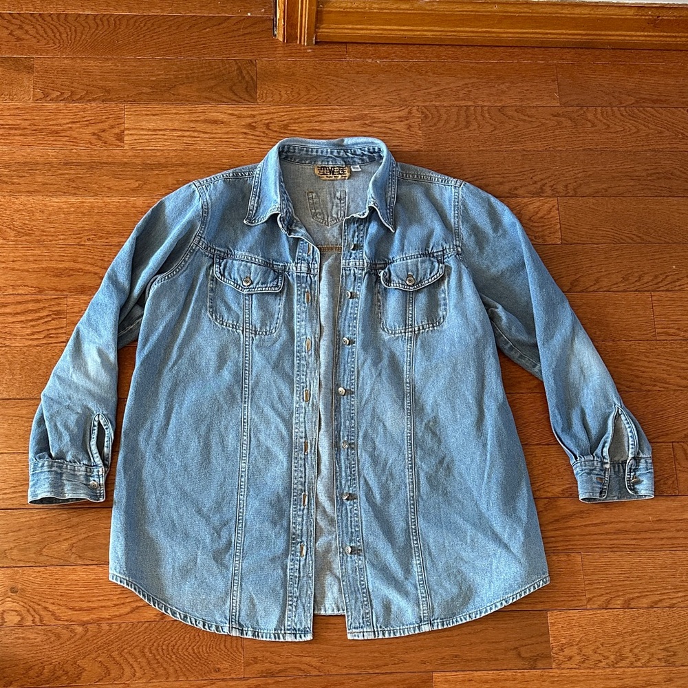Vintage Thyme Wear Blues Denim Button Down